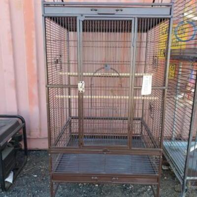 #10002 â€¢ Bird Cage: Measures Approx: 30"Ã—30"Ã—65".