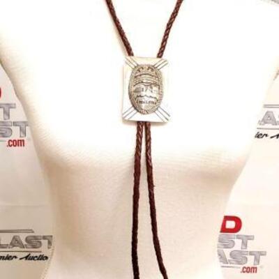 702 â€¢ Vintage Western Sterling Silver Bolo Tie - 56.8g.Weighs Approx 56.8g