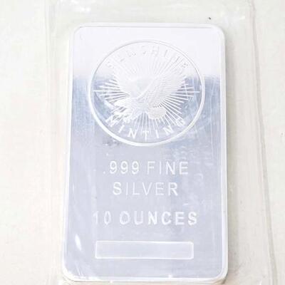 #2430 â€¢ 10ozt .999 Fine Silver Bar