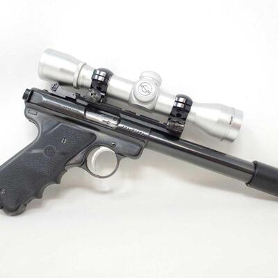 1022	

Ruger Mark II .22lr Semi-Auto Pistol
Serial Number: 221-57481 Barrel Length: 8"
3-482