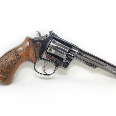 #1118 â€¢ Smith & Wesson CTG .38spl Revolver Serial Number: K877111 Barrel Length: 6"