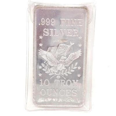 #2424 â€¢ 10ozt .999 Fine Silver Bar