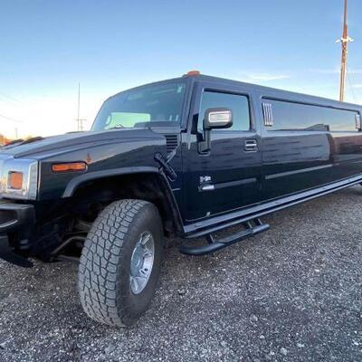 #360 â€¢ 2007 Hummer H2 LimoYear: 2007
Make: Hummer
Model: H2
Vehicle Type: Multipurpose Vehicle (MPV)
Mileage:
Plate:
Body Type: 4 Door...
