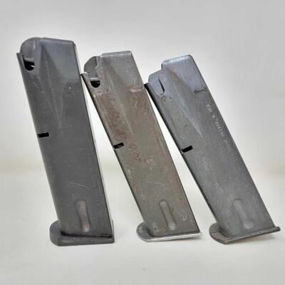 1740 â€¢ (3) 15 Rounds 9mm Magazines