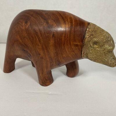 Carved Wood Bear