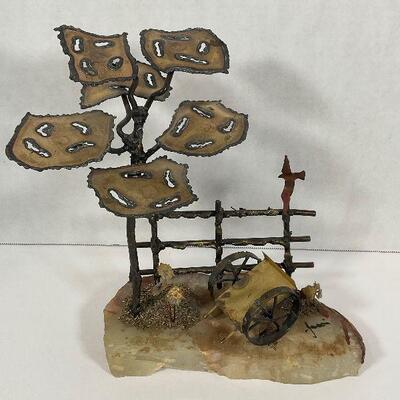Mid Century Metal Sculpture