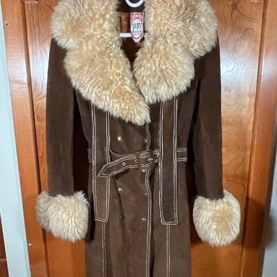 Vintage Womens Suede Coat