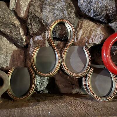 Horse shoe picture frame 