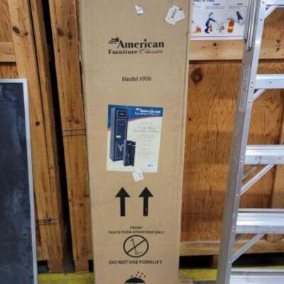 #4560 â€¢ 5 Gun Metal Security Cabinet: Measures 14.5"Ã—10.25"Ã—59"