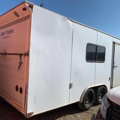 #400 â€¢ 1992 Sport Box TrailerVIN: 1S9ES2426N1144426

Doc Fee: $70
Estimated DMV Registration: $66

Sold on Application for Duplicate...