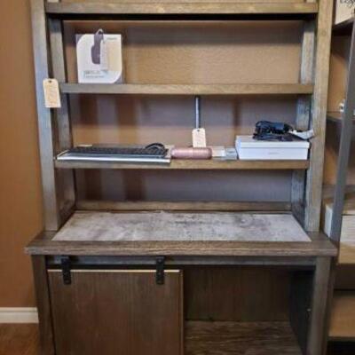 #4002 â€¢ Luxenford Desk Hutch: Contents On and In Hutch NOT Included Measures Approx: 50"Ã—19"Ã—75"