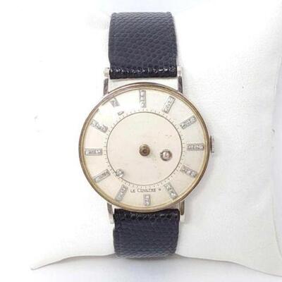 #1408 â€¢ 14k Le Coultre Watch With Diamonds