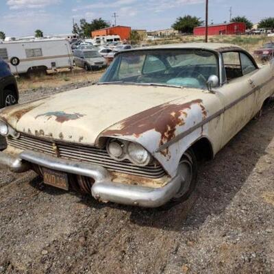 #100 â€¢ 1957 Plymouth Belvidere: VIN: 26631547
PLATE: KVD 134

Non Op: $62
Doc Fee: $70