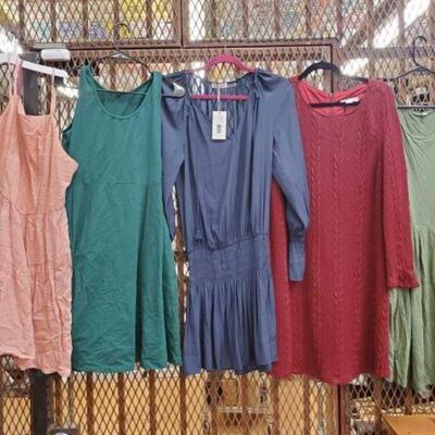 #1480 â€¢ 6 Dresses Size M-L Brands Include Ramy Brook, Wild Fable, And Loveriche