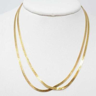 #1250 â€¢ 14k Gold Chain Bracelet, 10.5g