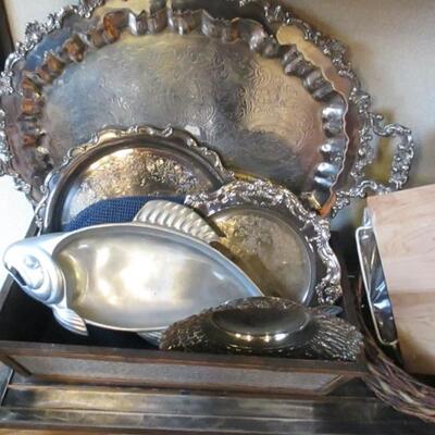 Silver Plate Platters 