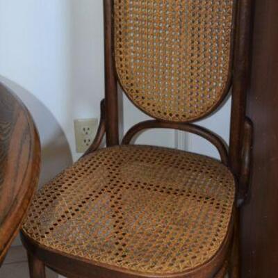 Michael Thonet No. 17 High Back Bentwood Dining Chairs, Set of Six, 1950â€™s,