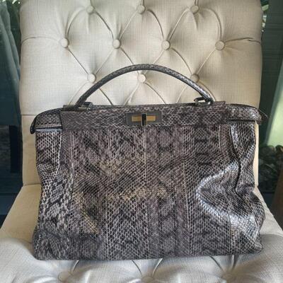 Fendi Snakeskin Handbag Purse