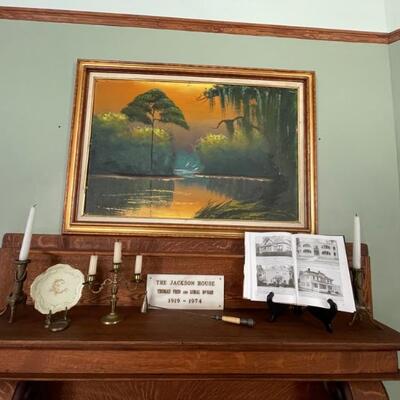 FL Highwaymen painting by artist Al Black, whose trademark 3 birds (seen in center) were representative of the Father, Son and Holy...
