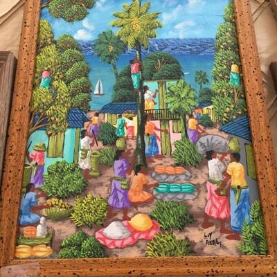 L.Y. Alaby (Haitian artist) original signed artwork