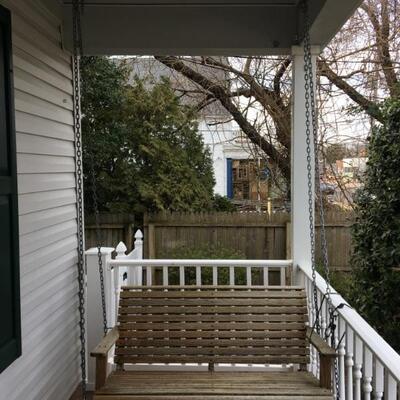 Wooden Porch Swing