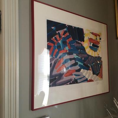 Karl Appel "Cat of the Night" signed & numbered large framed print # 28/175