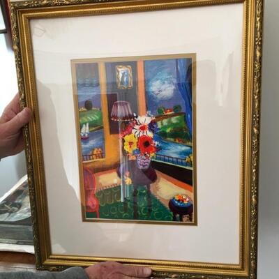 S. Alter "Interior Livingroom" signed serigraph AP # 48/50 w/ COA