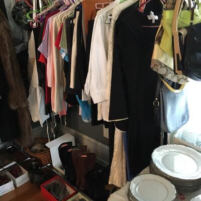 Women's Clothing (sizes 6-12), handbags, shoes (size 6)