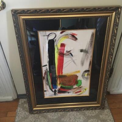 Shana Dominguez "Chaos" signed mixed media w/ COA