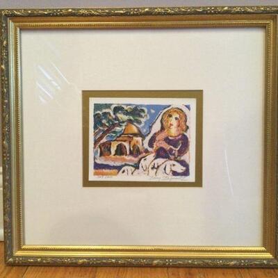 Zamy Steynovitz "Femme Jaffa" signed offset lithograph # 169/300; measures 16" x 18"