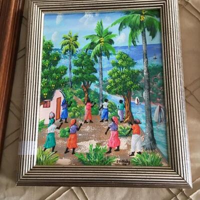 L.Y. Alaby (Haitian artist) original signed artwork
