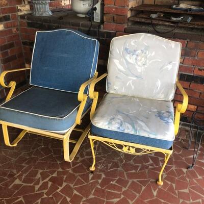 Vintage Metal patio Chairs 