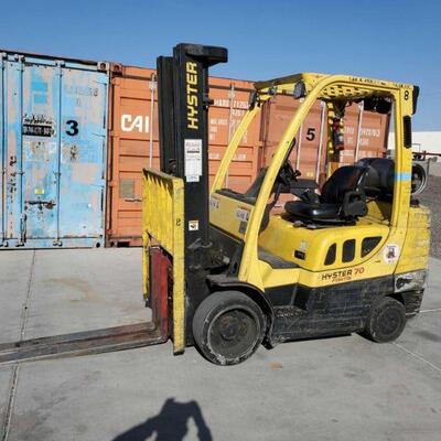 #75 â€¢ Hyster 70 Fortis !SEE VIDEO! Model: S70FT Serial No: F187V04286C Hours: 15962 4' Forks
