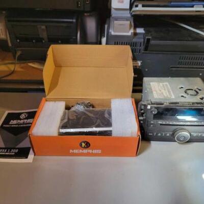 #6058 â€¢ GM Head Unit And Memphis Mono Amplifier