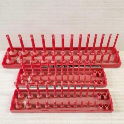 #5624 â€¢ 3 Snap-On Hansen Socket Tray for 1/4" and 3/8" Drive Standard Sockets