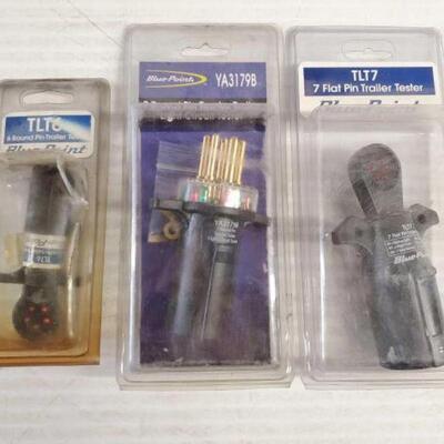#5638 â€¢ 3 Blue-Point Tractor Trailer Testers in Original Boxes