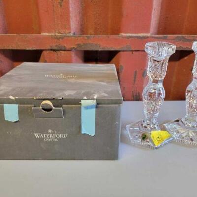 #6084 â€¢ Waterford Crystal 8" Candle Sticks