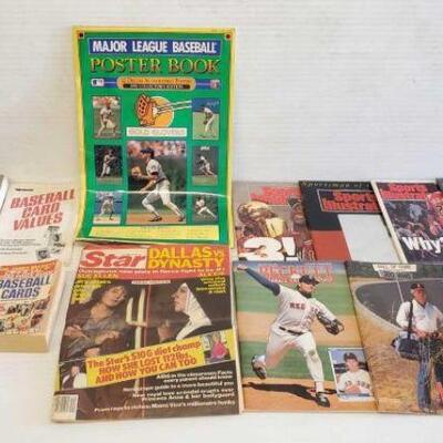 #5182 â€¢ Baseball Card Books, Sprtsustrated Magazines, 
