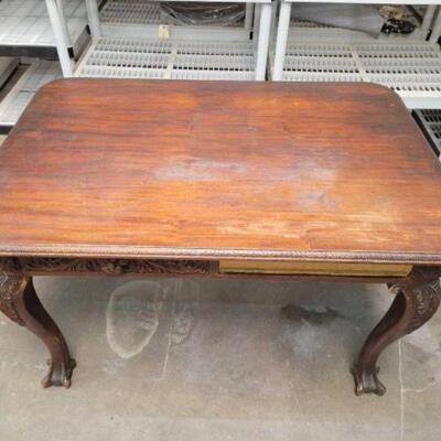 #2654 â€¢ Vintage Wood Table With Drawers
