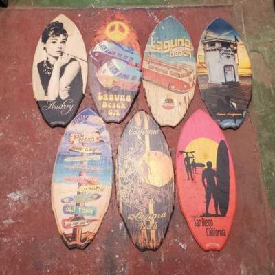#6542 â€¢ 7 Decrotive Mini Surf Boards
