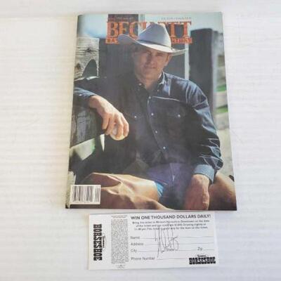 #5184 â€¢ Beckett Baseball Card Monthly Magazine with Nolan Ryan & Signed