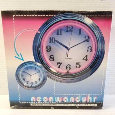 5500 â€¢ Neonwanduhr Neon Clock in Original Box