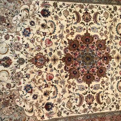 Persian Rug, recently professionally cleaned, 79â€ wide x 119â€ long