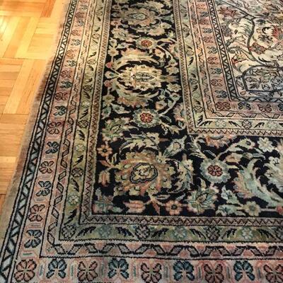 SOLD - - - Large Persian rug measures 86 x 124â€. Mahad collection, wool.
