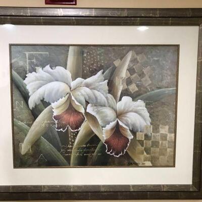 Royal Pair by Fangyu Meng is a limited-edition print. It measures approx. 44.5 x 37â€ and comes matted and framed. 	