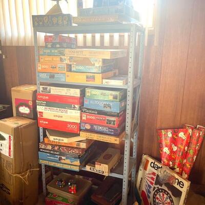vintage games, toys, puzzles