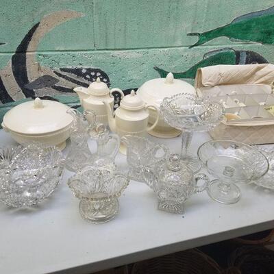 Crystal and Wedgewood Dishes