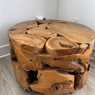 Chic Teak Wood Art Piece