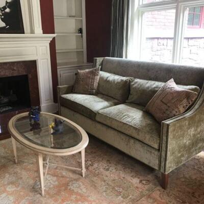 Hickory Chair Bristol "weathered parchment" coctail table