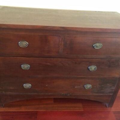 Solid mahogany chest